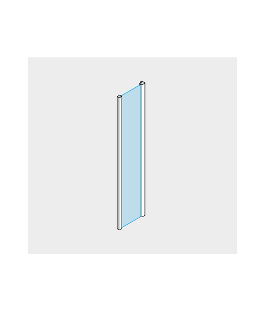 Effe AS99000212 Front glass panel for auki fir wood