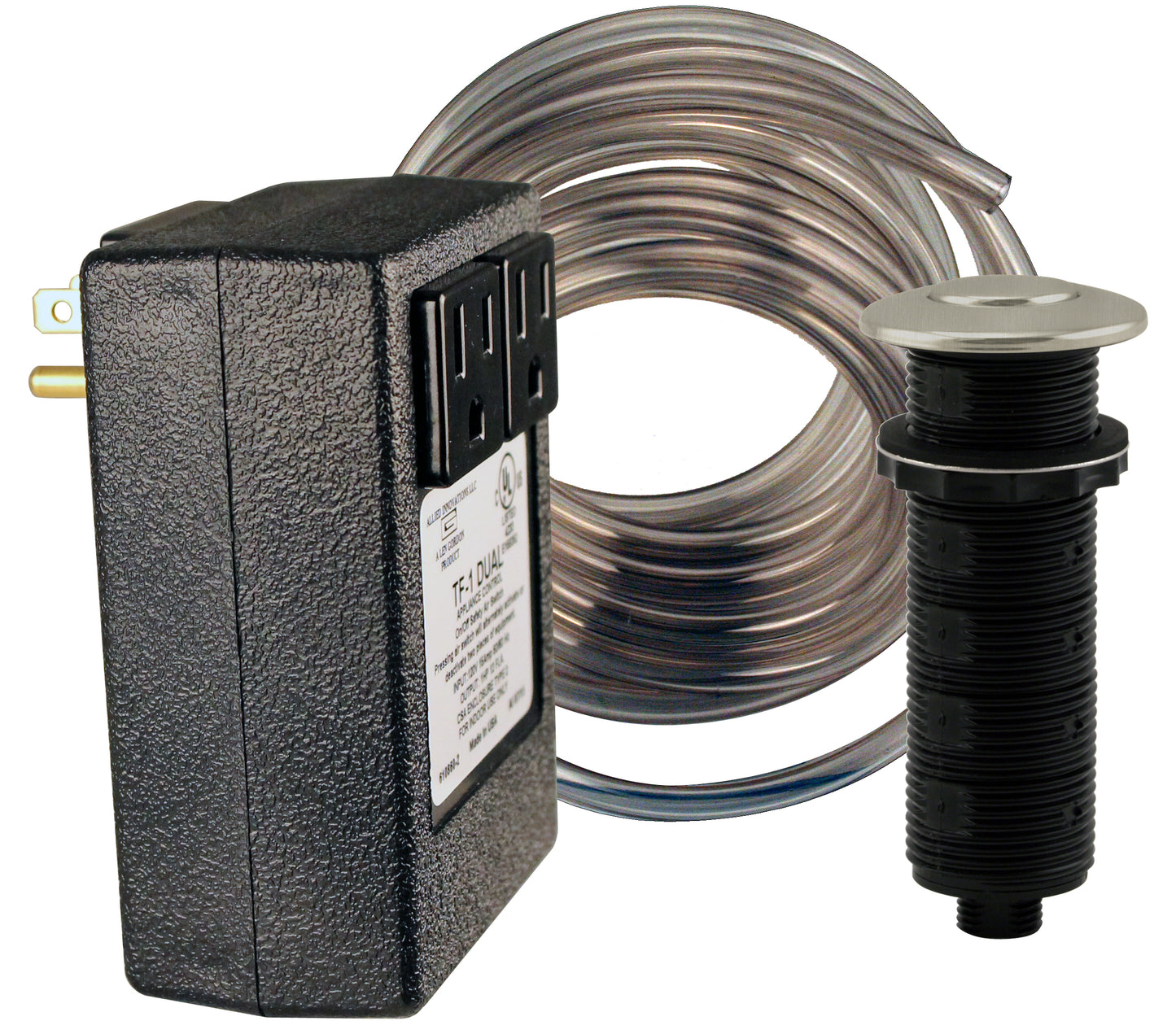 Westbrass ASB-2B3 Disposal Air Switch and Dual Outlet Control Box