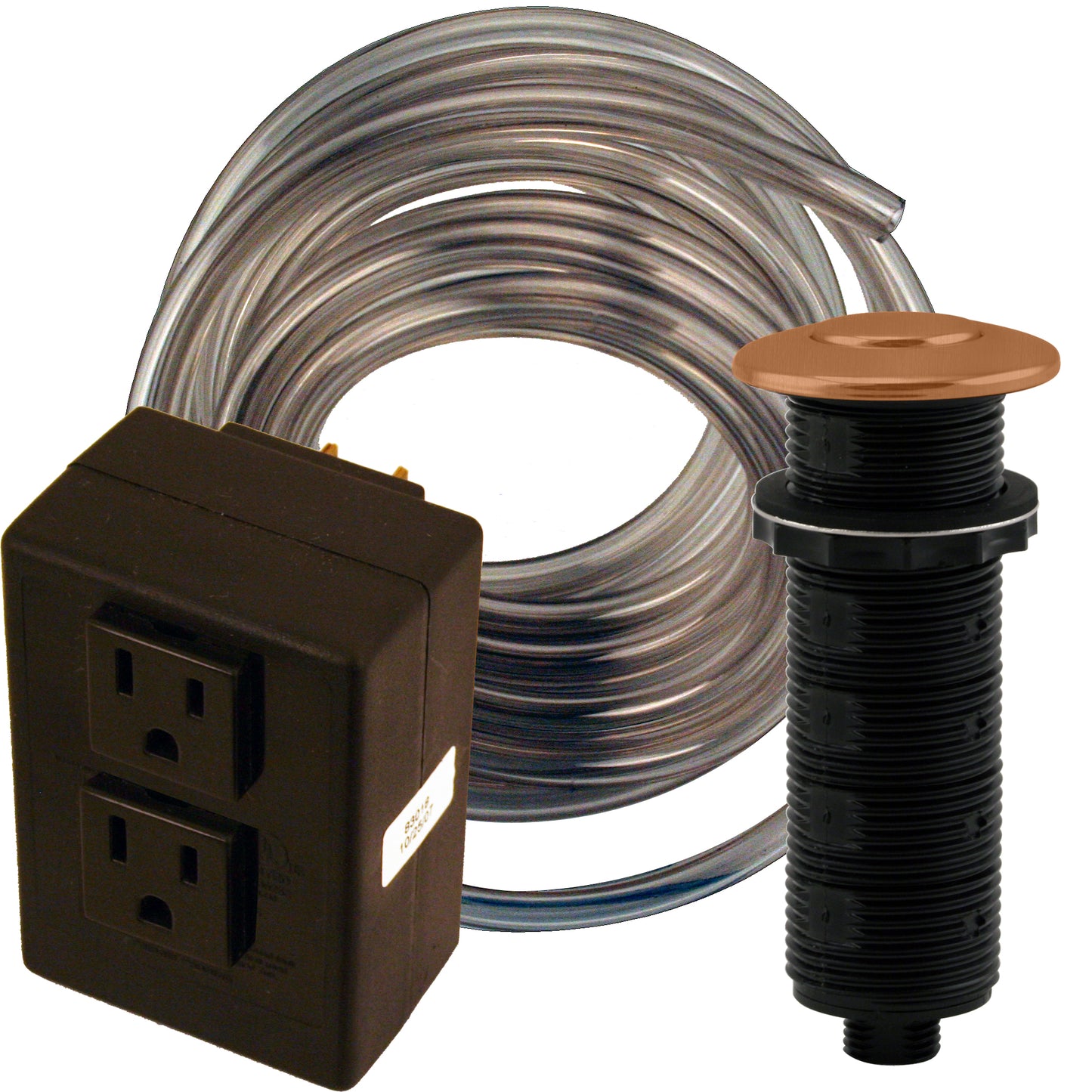 Westbrass ASB-2B3 Disposal Air Switch and Dual Outlet Control Box