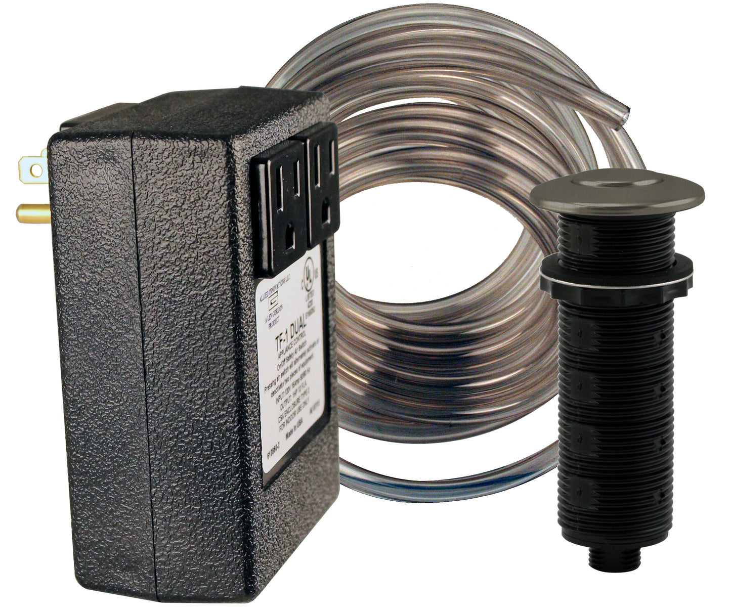 Westbrass ASB-2B3 Disposal Air Switch and Dual Outlet Control Box