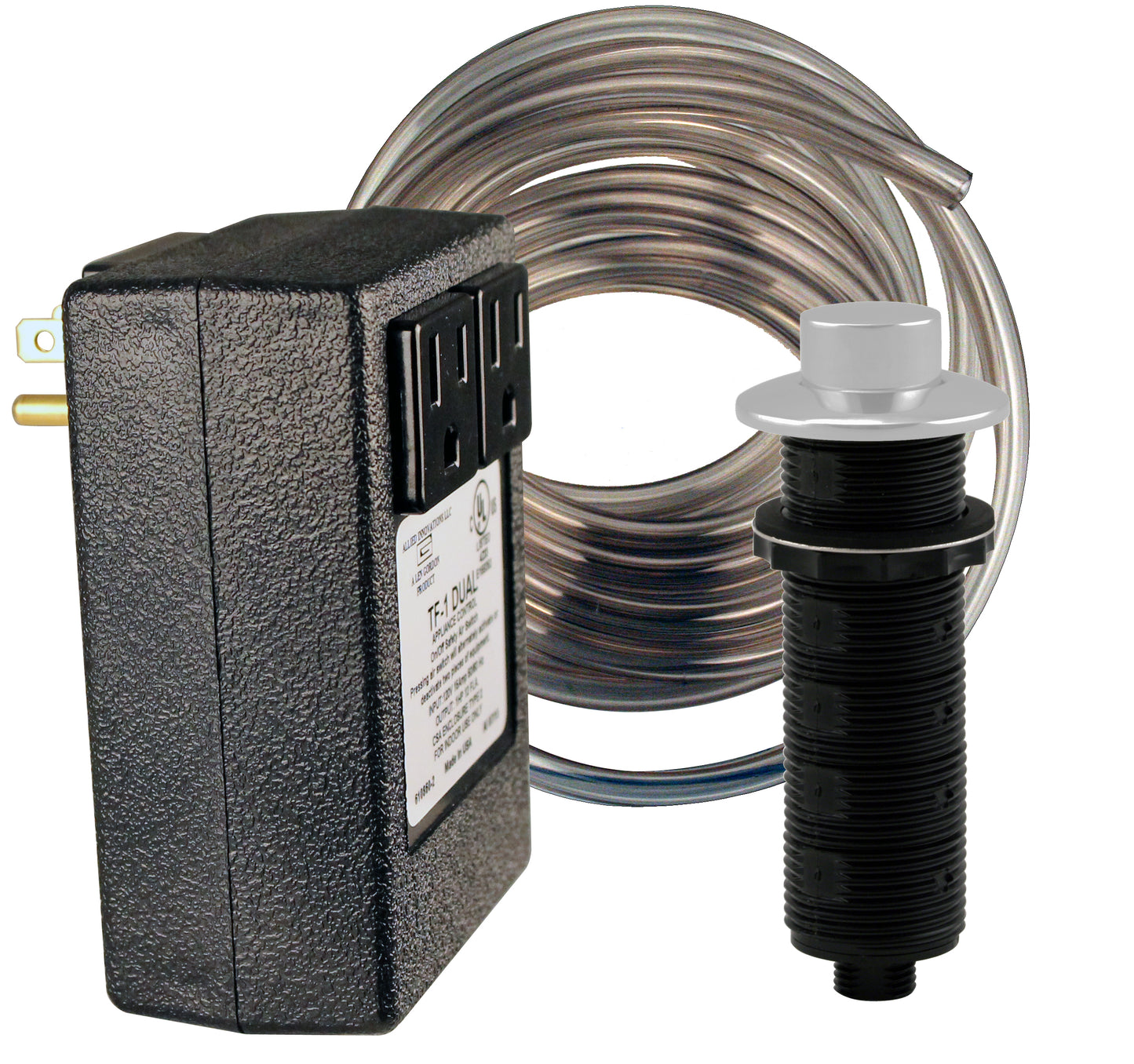 Westbrass ASB-2B3 Disposal Air Switch and Dual Outlet Control Box