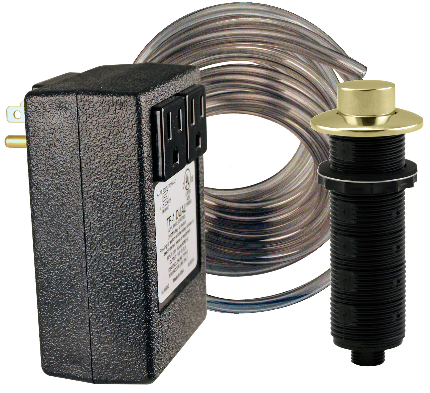 Westbrass ASB-2RB3 Raised Button Disposal Air Switch  Dual Outlet Control Box - Parent