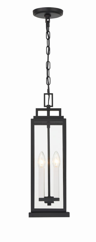 Crystorama ASP-8915-MK Aspen 4 Light Outdoor Pendant - Matte Black