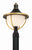Crystorama ATL-709-MK-TG Atlas 1 Light Outdoor Post - Matte Black and Textured Gold