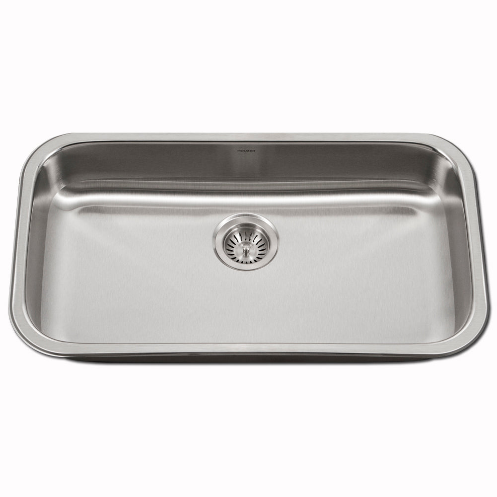 Houzer ADA Compliant Stainless Steel Undermount 5-1/ Large Single Bowl Kitchen Sink - Parent