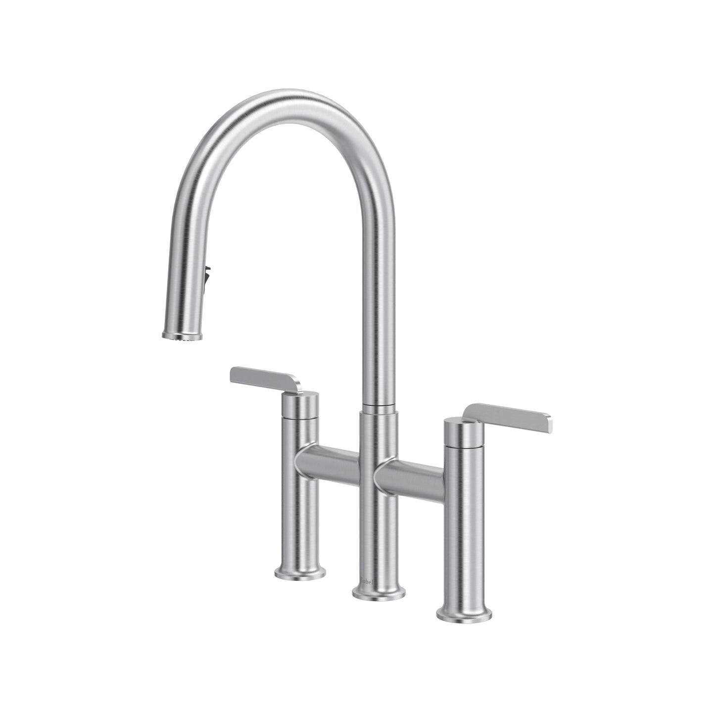 Riobel AU400 Authentica Bridge Pull-Down Kitchen Faucet With C-Spout