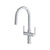 Riobel AU801 Authentica Two Handle Pull-Down Kitchen Faucet With C-Spout