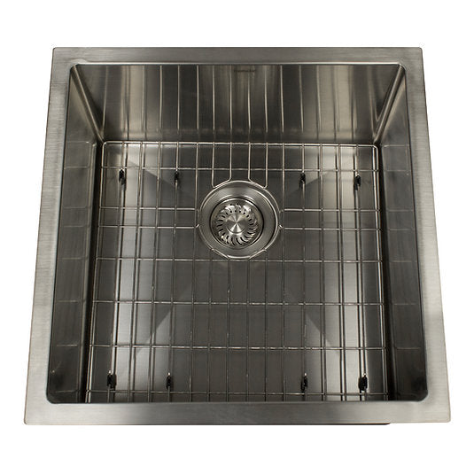 Nantucket Sinks AW1919-16 All Weather Prep-Station Single Bowl Undermount Stainless Steel Entertainment Sink