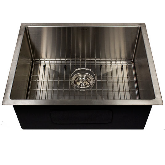 Nantucket Sinks AW2318-16 All Weather Rectangle Single Bowl Undermount Small Radius Corners Stainless Steel Kitchen Sink