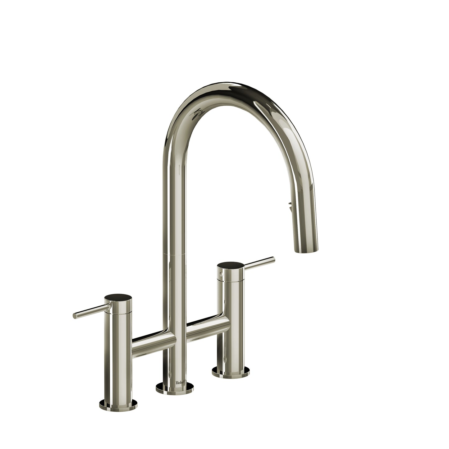 Riobel AZ400 Azure Bridge Pull-Down Kitchen Faucet With C-Spout