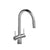 Riobel AZ801 Azure Two Handle Pull-Down Kitchen Faucet With C-Spout