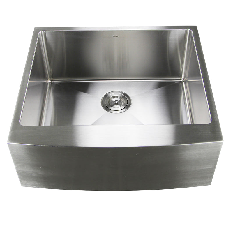 Nantucket 2420SR-16 24" Pro Series Farmhouse Apron Front Stainless Steel Sink