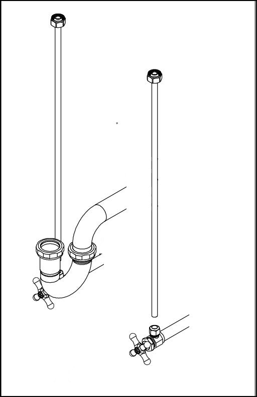 Newport Brass 4772 Brasstech Lavatory Supply Kit, 1/2" Sweat - Parent