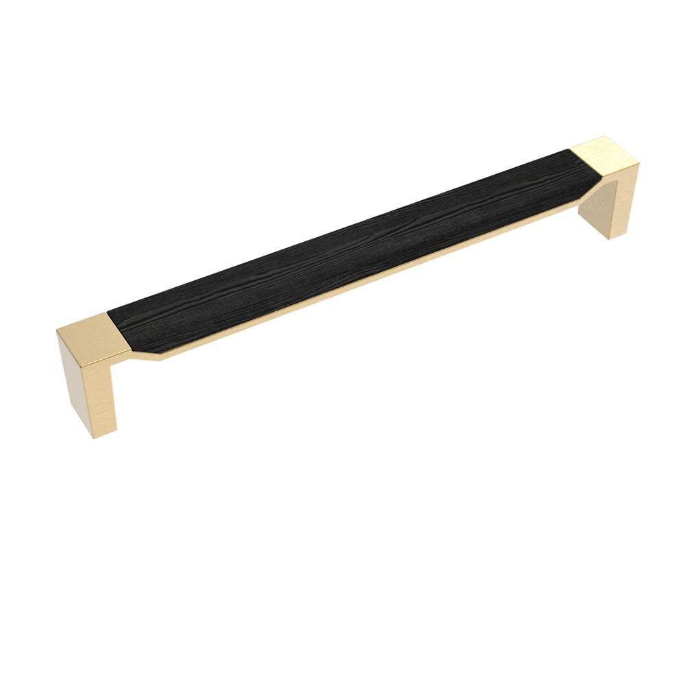 Belwith keeler B079354 Fuse collection appliance pull 12 inch center to center with wood finish - Parent