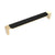 Belwith keeler B079354 Fuse collection appliance pull 12 inch center to center with wood finish - Parent