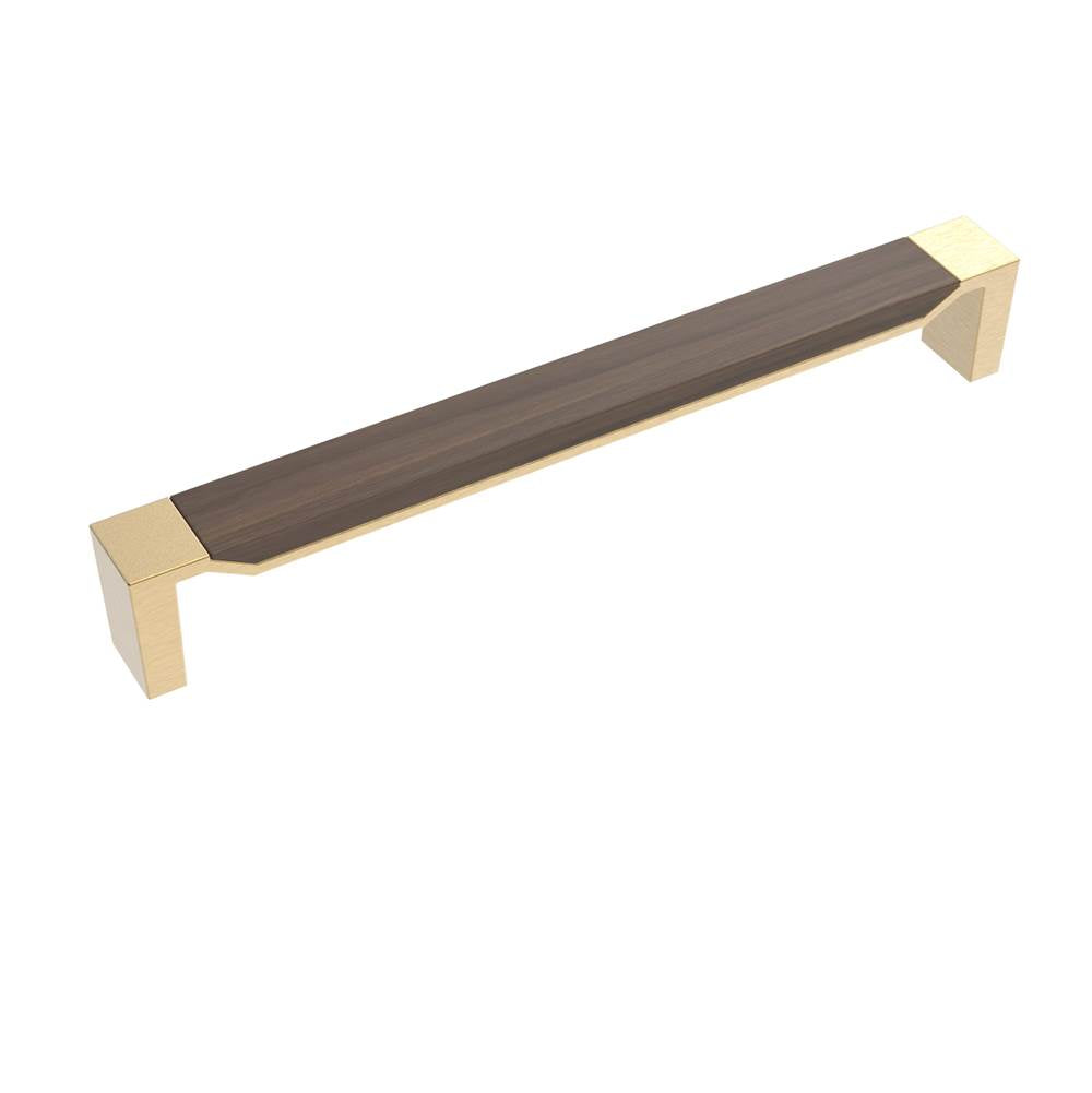 Belwith keeler B079354 Fuse collection appliance pull 12 inch center to center with wood finish