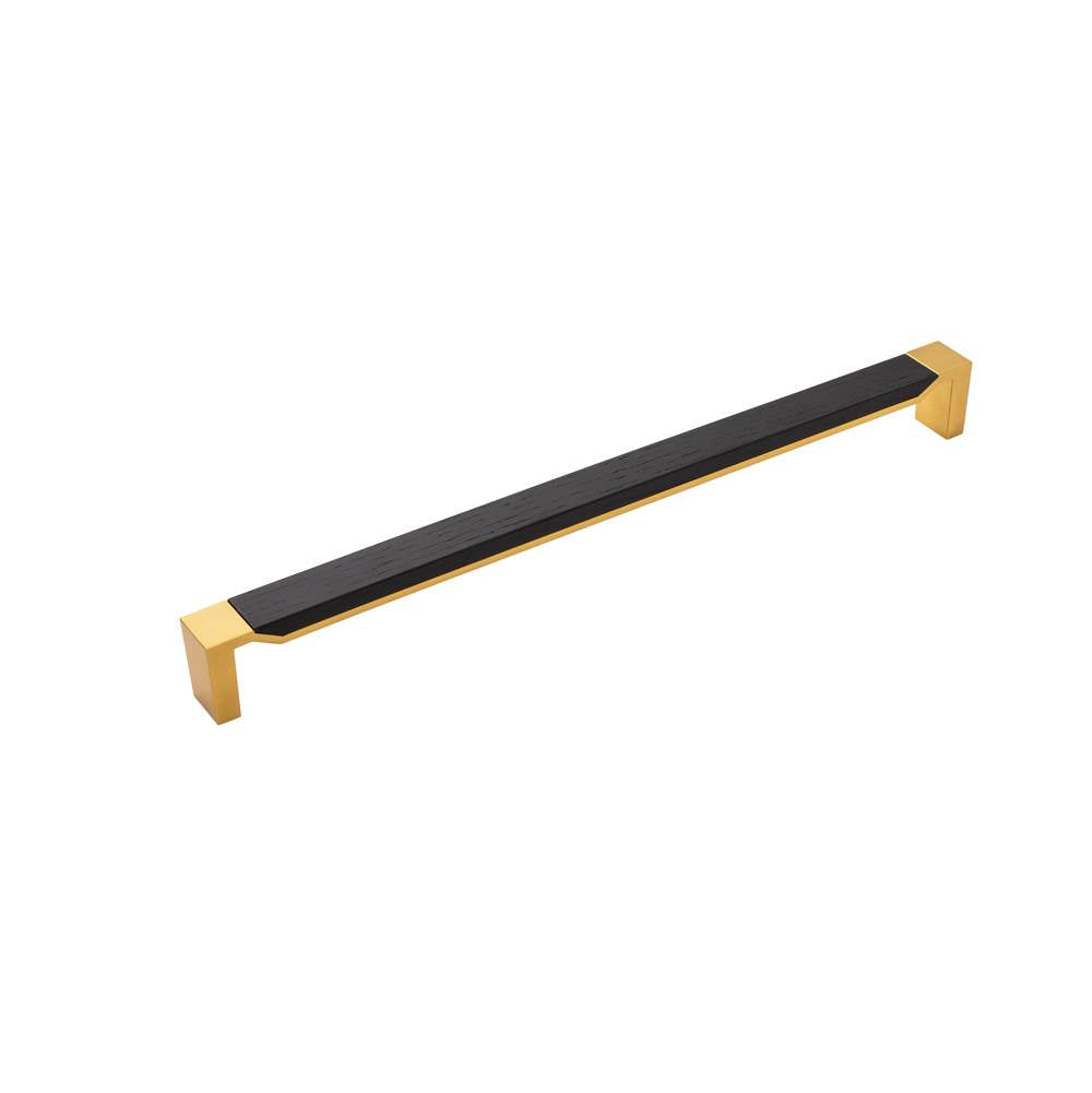 Belwith keeler B079355 Fuse collection appliance pull 18 inch center to center with wood finish - Parent