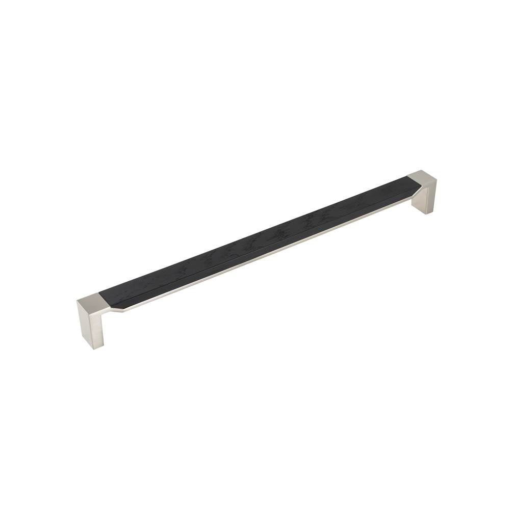 Belwith keeler B079355 Fuse collection appliance pull 18 inch center to center with wood finish