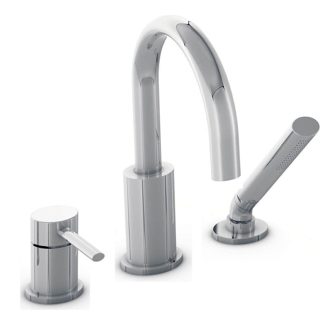BARiL B14-1329-00 3-Piece Deck Mount Tub Filler With Hand Shower