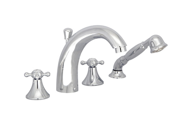 BARiL B16-1431-01-150 4-Piece Deck Mount Tub Filler With Hand Shower