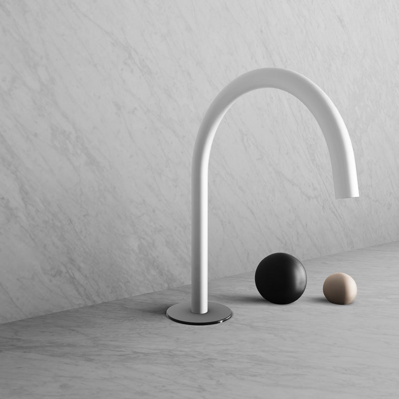 BARiL B35-8100-00L-IE Wall-Mounted Lavatory Faucet Spout With Deck Mounted Handles - Parent