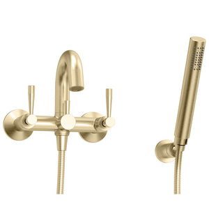 BARiL B77-0901-02 Modern, Exposed Tub-Shower Mixer With Hand Shower
