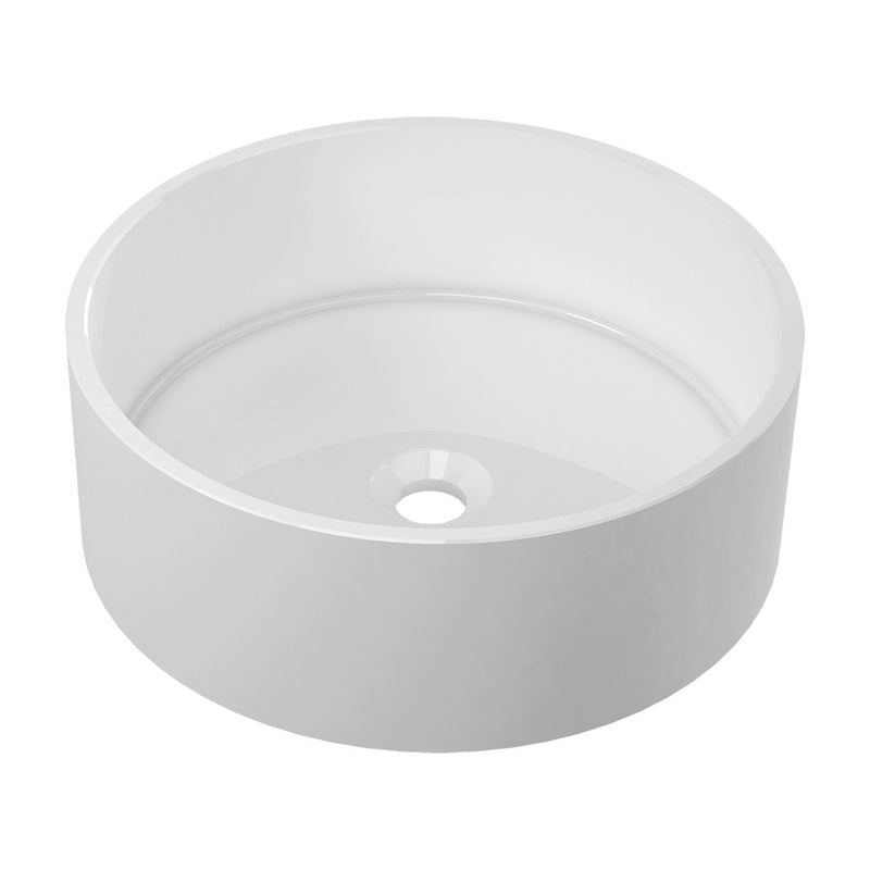 ICO Bath B9611 Bassini Vessel Sink - Gloss White
