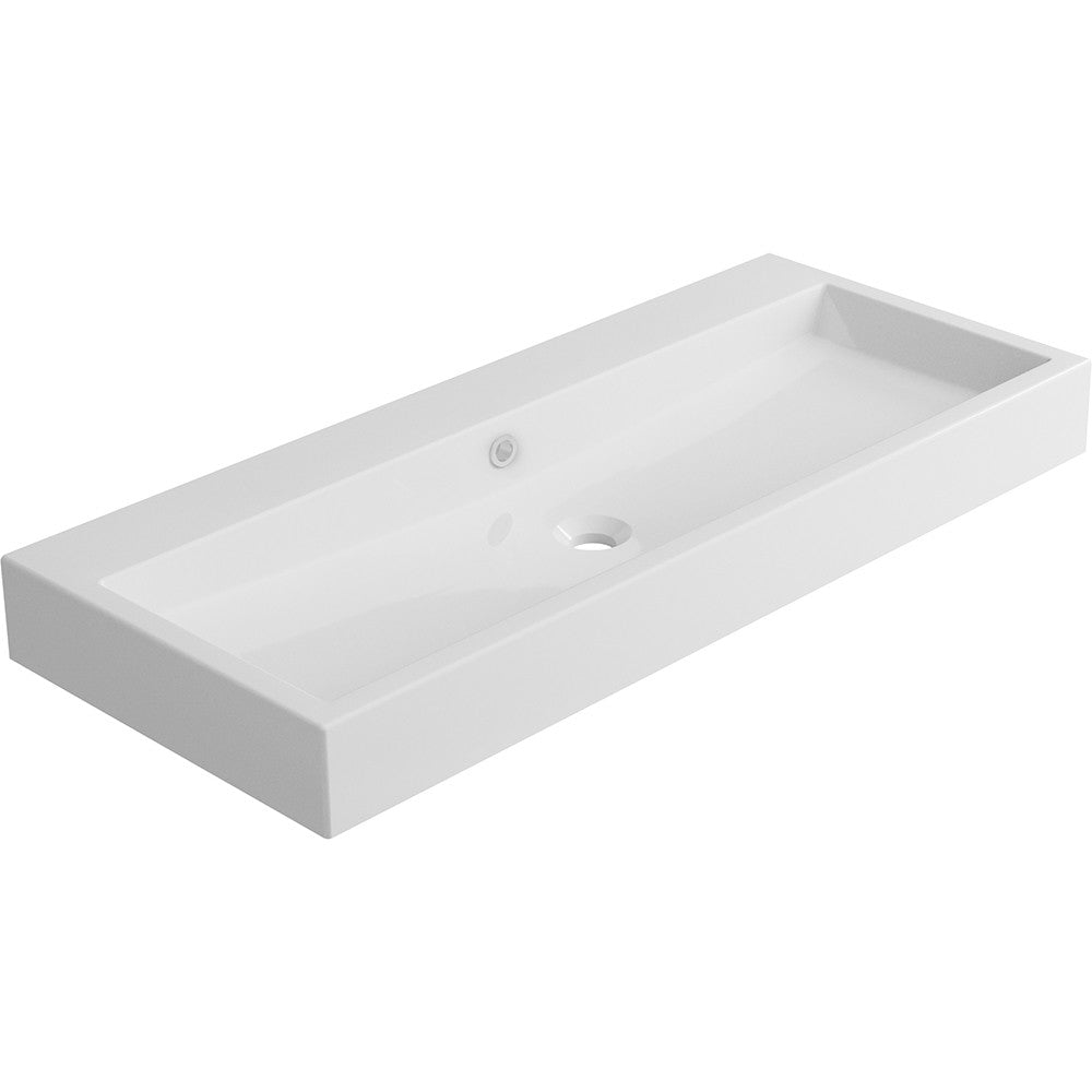 ICO Bath B9931 Vivaldi Trough Sink - Gloss White