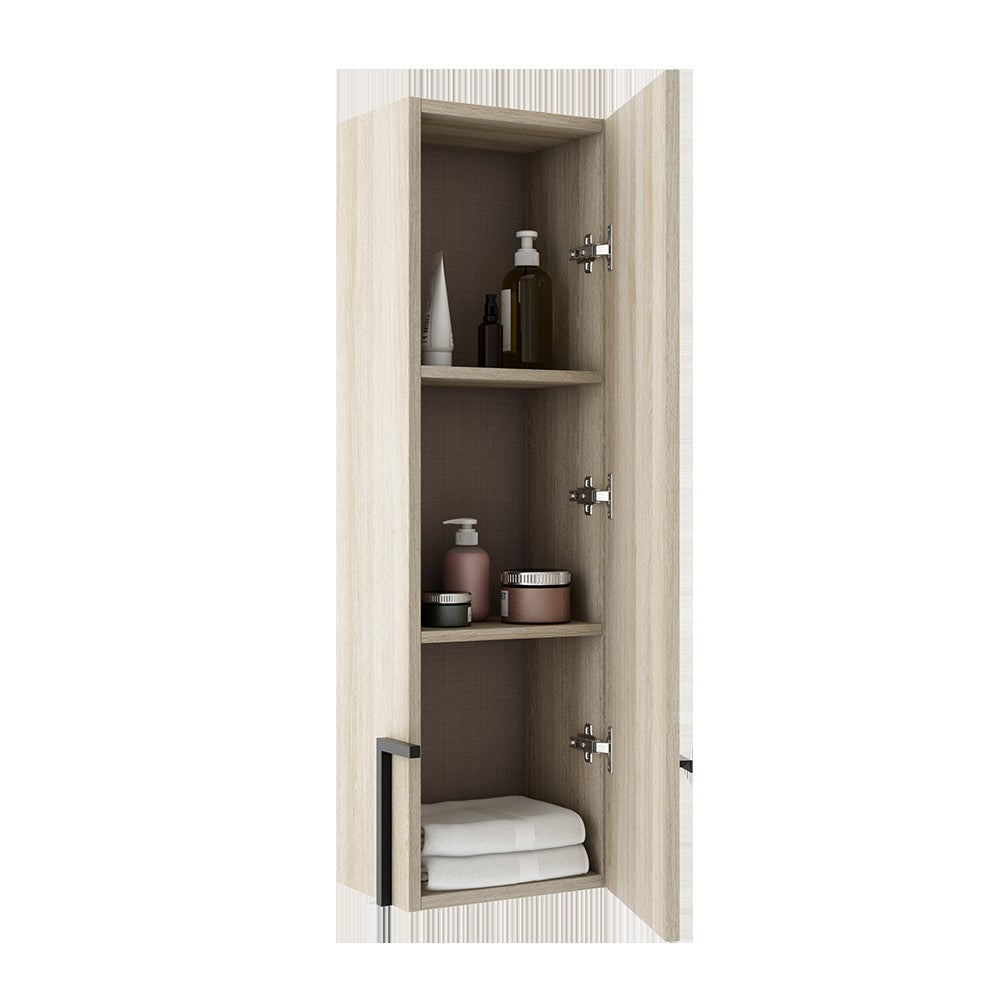 ICO Bath BA1011.WO Accent Right Hand Wall Cabinet - White Oak