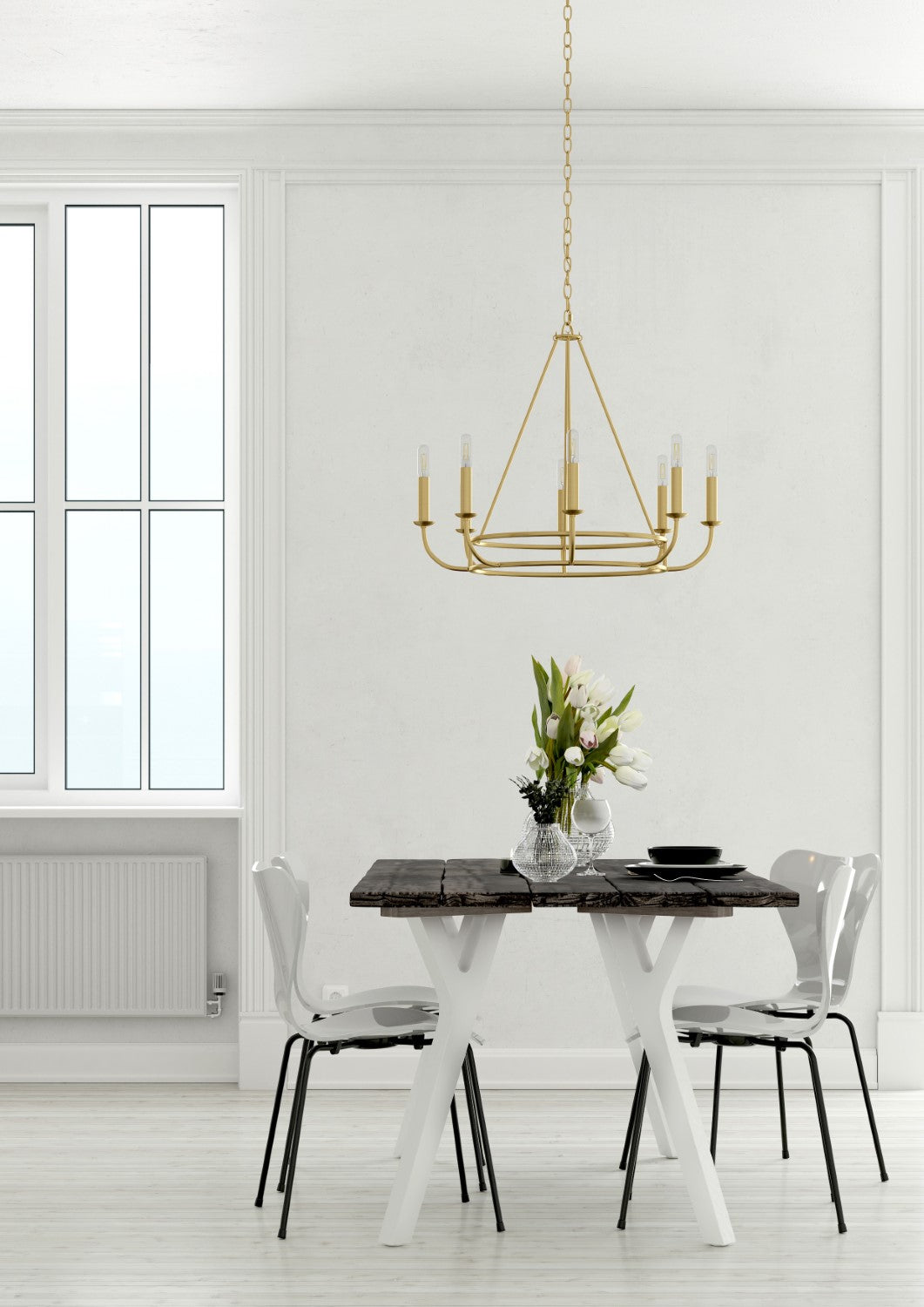 Crystorama BAI-A2108 Bailey 8 Light Chandelier