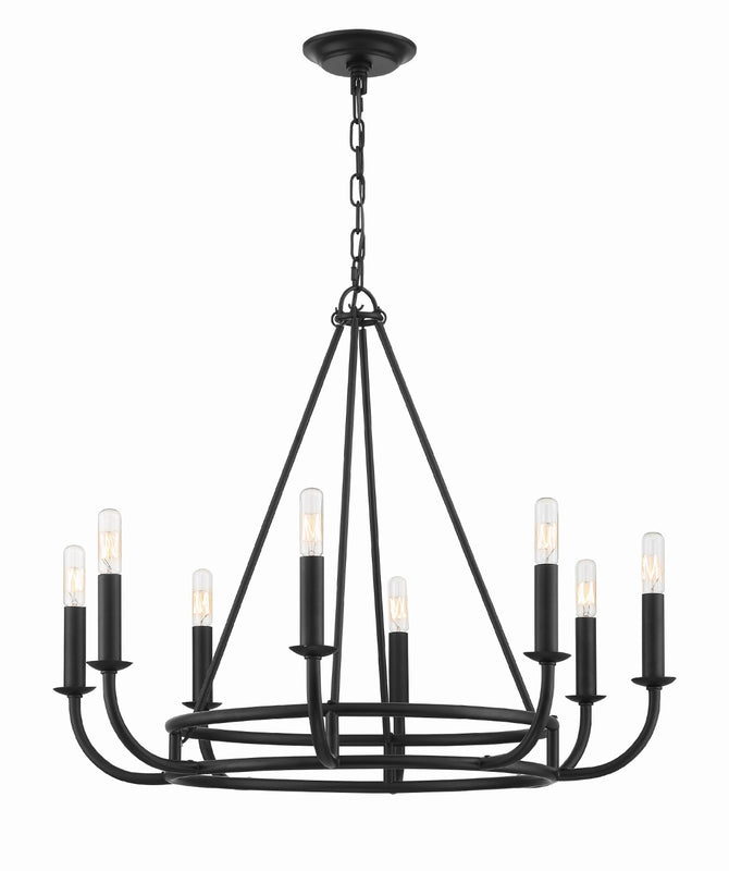 Crystorama BAI-A2108 Bailey 8 Light Chandelier