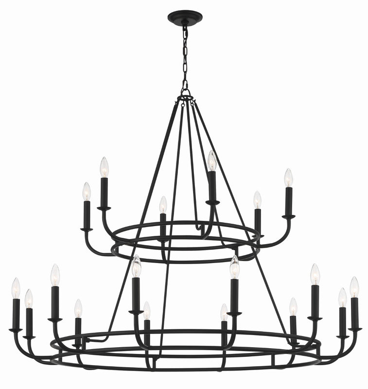 Crystorama BAI-A2109 Bailey 18 Light Chandelier