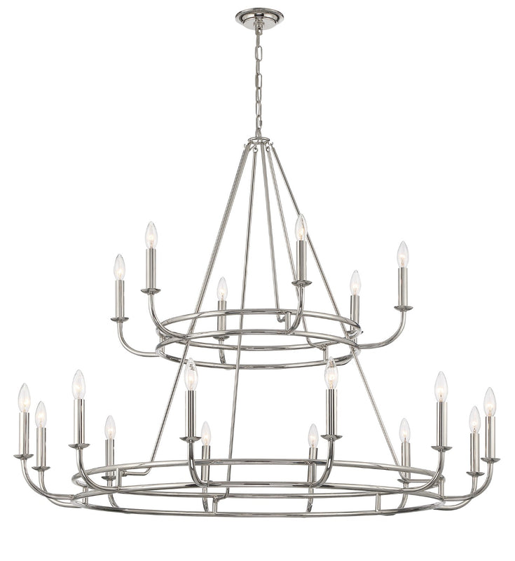 Crystorama BAI-A2109 Bailey 18 Light Chandelier