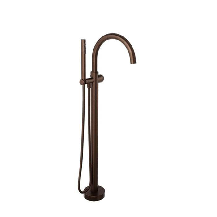 BARiL B80-1101-00 Floor-Mounted Tub Filler With Hand Shower