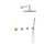 BARiL TRO-3301-80-NS Trim Only For Thermostatic Shower Kit