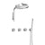 BARiL PRR-3302-47-NS Complete Thermostatic Shower Kit