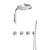 BARiL PRO-3302-47-NS Complete Thermostatic Shower Kit