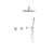 BARiL TRR-3302-66-NS Trim Only For Thermostatic Shower Kit