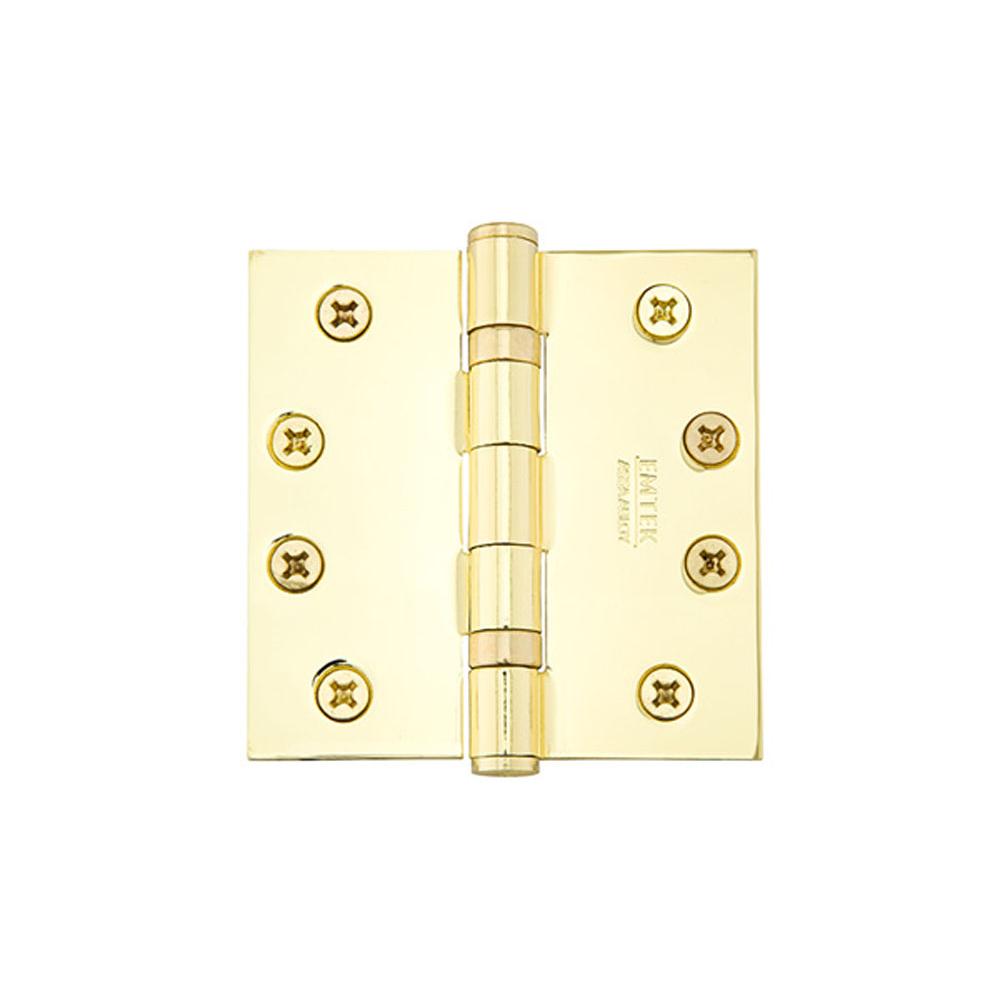 Emtek 96414 9600 Brass Hinge , BB , SqCr , 4x4" - Parent