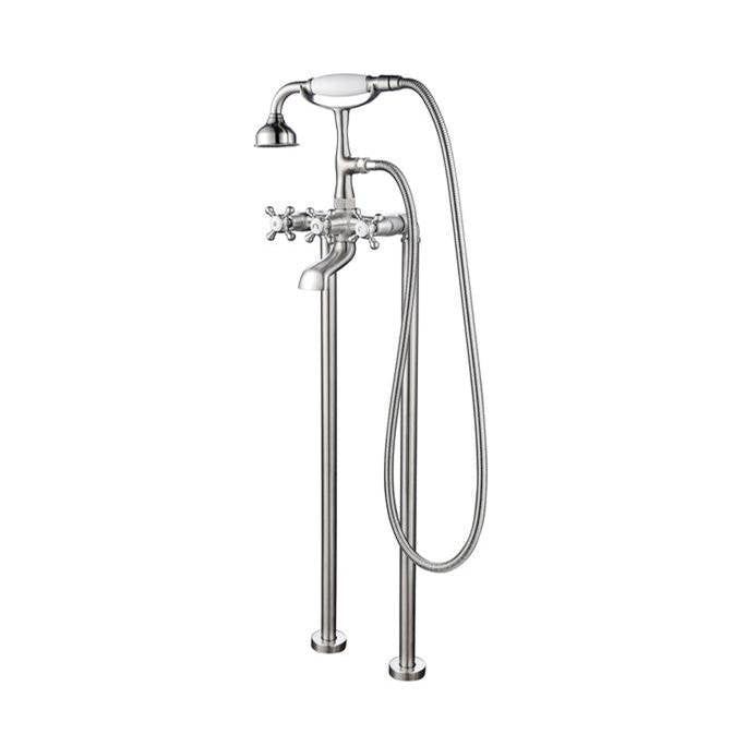 Barclay 4607-MC  Free Standing Tub Faucet With Hand Shower 6 Straight Body - Parent