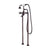 Barclay 4607-MC  Free Standing Tub Faucet With Hand Shower 6 Straight Body