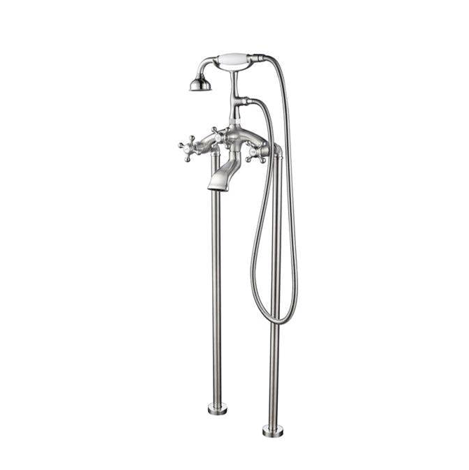Barclay 4611-MC  Free Standing Tub Faucet With Hand Shower 8 Curved Body - Parent