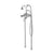 Barclay 4611-MC  Free Standing Tub Faucet With Hand Shower 8 Curved Body