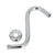 Barclay 5690 8 Offset Shower Arm With Flange x-Hvy 20.5 MM Solid brass