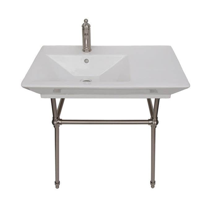 Barclay 961WH Opulence Console 31 - 1/2 Rectangle Bowl 1 - Hole