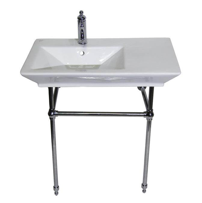 Barclay 961WH Opulence Console 31 - 1/2 Rectangle Bowl 1 - Hole