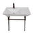 Barclay 961WH Opulence Console 31 - 1/2 Rectangle Bowl 1 - Hole