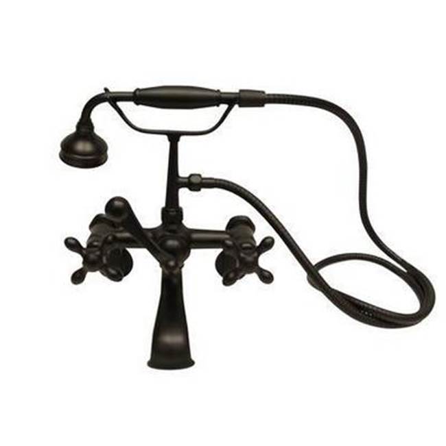 Barclay 4604-MC Elephant Spout Hand Shower 60 Hose Swvl Mts Metal Cross Handles