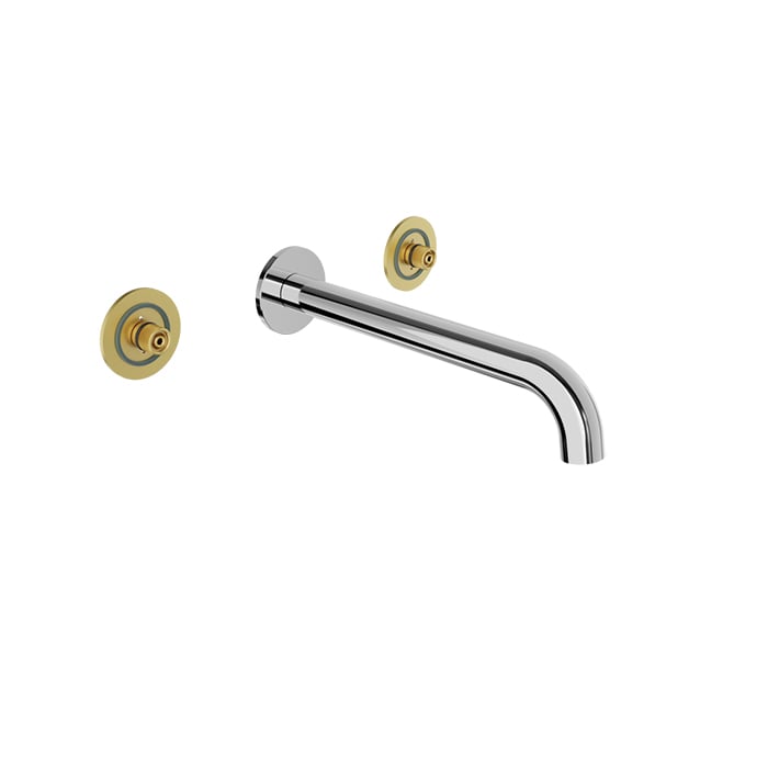 BARiL B80-8042-00L-100 Two Handles Wall-Mounted Lavatory Faucet