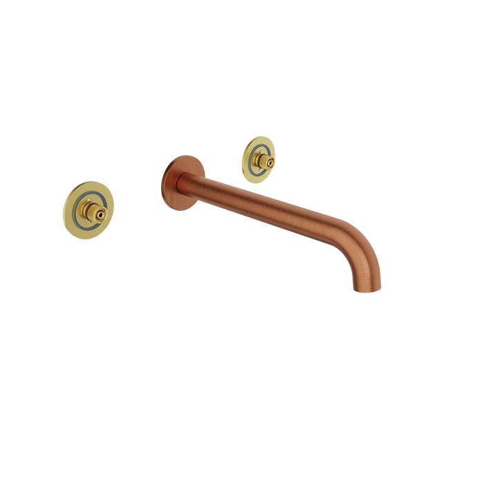 BARiL B80-8042-00L-100 Two Handles Wall-Mounted Lavatory Faucet
